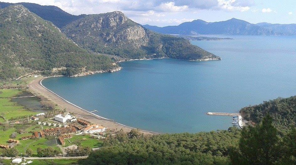 Ekincik Bay a stopover point for boats traveling between Marmaris and Gocek
