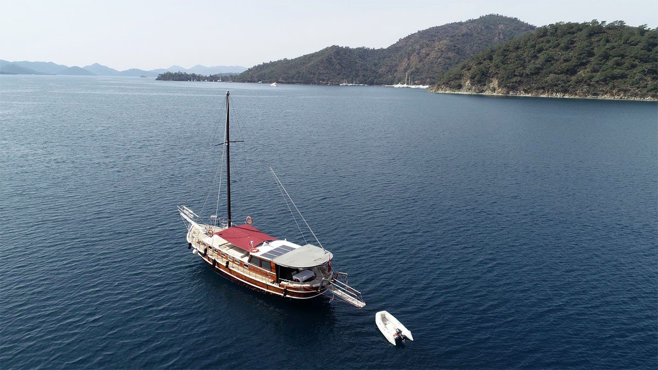 Gulet building in Bodrum